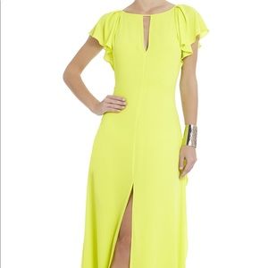 BCBG Max Azria Juliane Side draped gown
